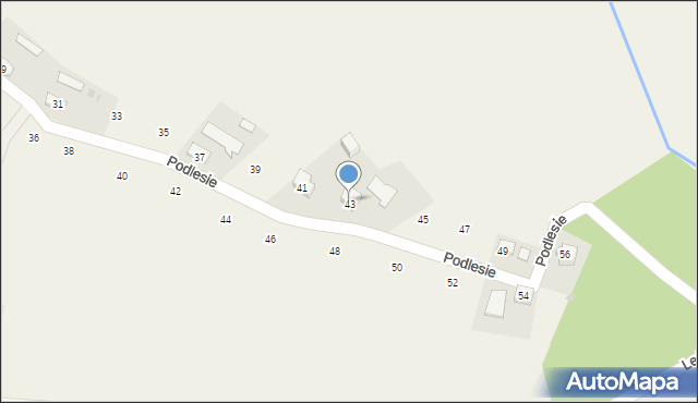 Staszkówka, Podlesie, 43, mapa Staszkówka