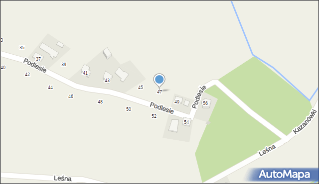 Staszkówka, Podlesie, 47, mapa Staszkówka