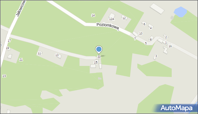 Staszów, Poziomkowa, 11, mapa Staszów