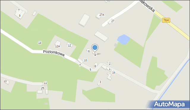 Staszów, Poziomkowa, 4, mapa Staszów