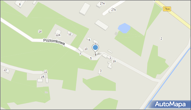 Staszów, Poziomkowa, 8, mapa Staszów