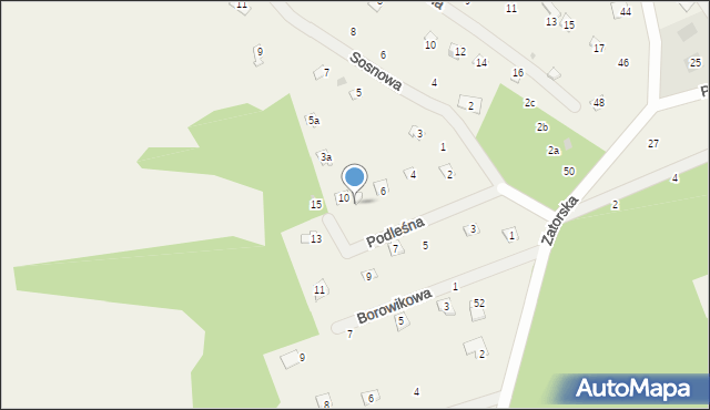 Stawinoga, Podleśna, 8, mapa Stawinoga