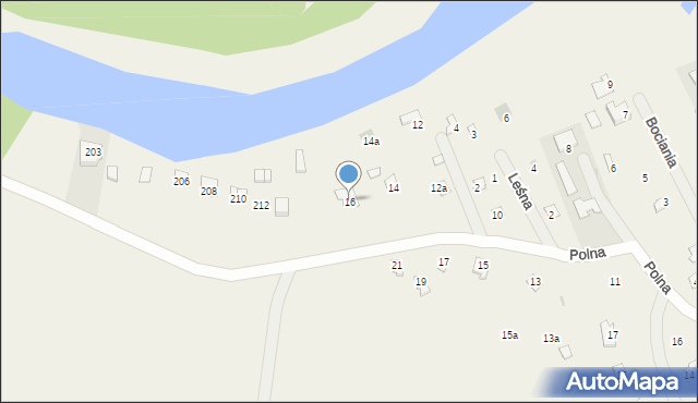 Stawinoga, Polna, 16, mapa Stawinoga