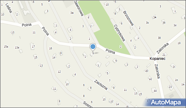 Stawinoga, Polna, 7, mapa Stawinoga