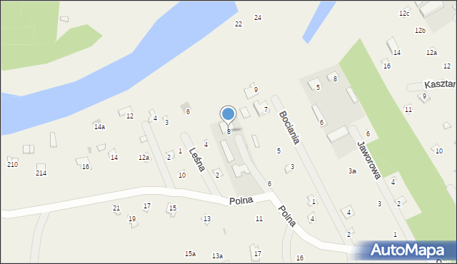 Stawinoga, Polna, 8, mapa Stawinoga