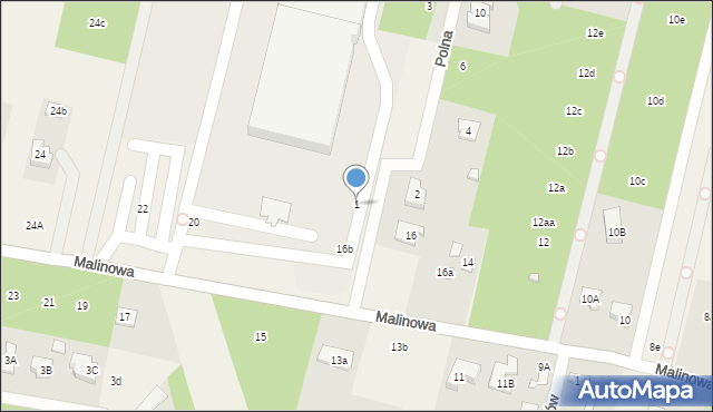 Stefanowo, Polna, 1, mapa Stefanowo