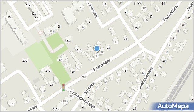 Stęszew, Poznańska, 30, mapa Stęszew