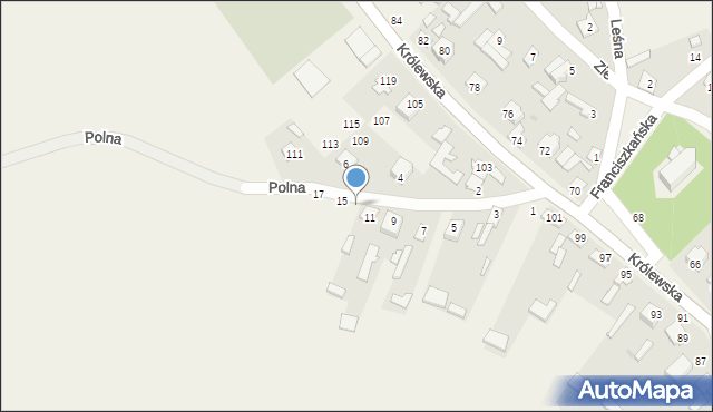 Stężyca, Polna, 13, mapa Stężyca