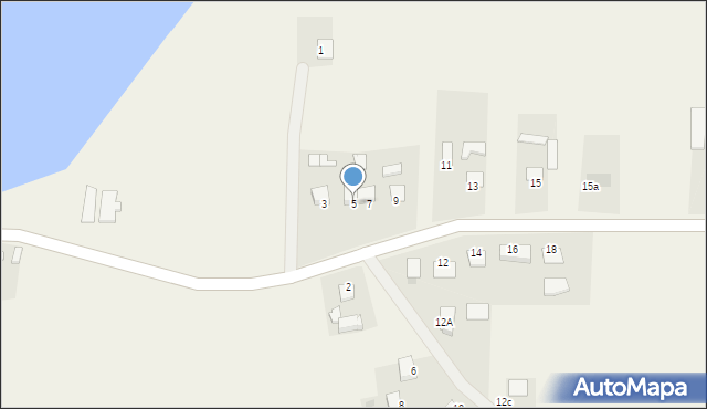 Stobno, Pod Komorzą, 5, mapa Stobno