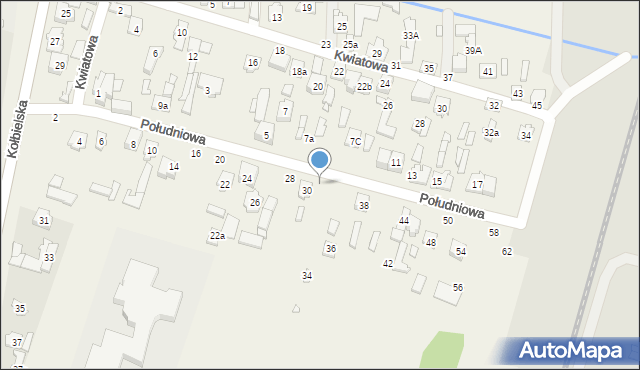 Stojadła, Południowa, 32, mapa Stojadła