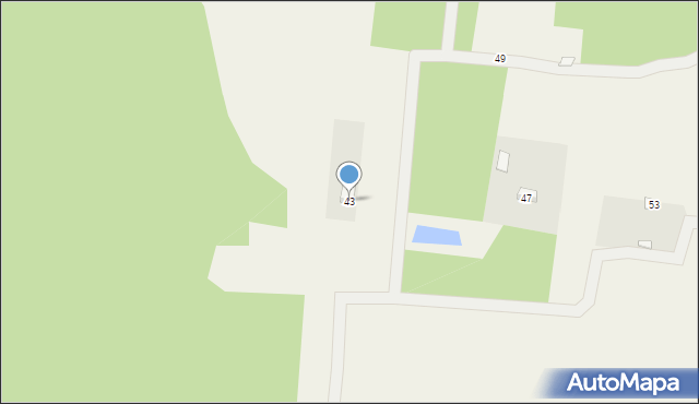 Stok Lacki, Polanki, 43, mapa Stok Lacki