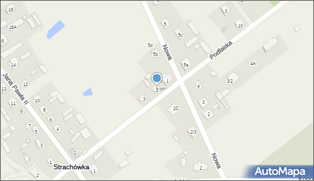 Strachówka, Podlaska, 2, mapa Strachówka