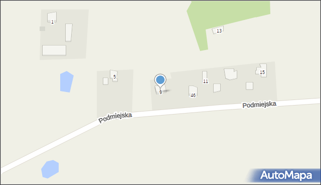 Strachówko, Podmiejska, 9, mapa Strachówko