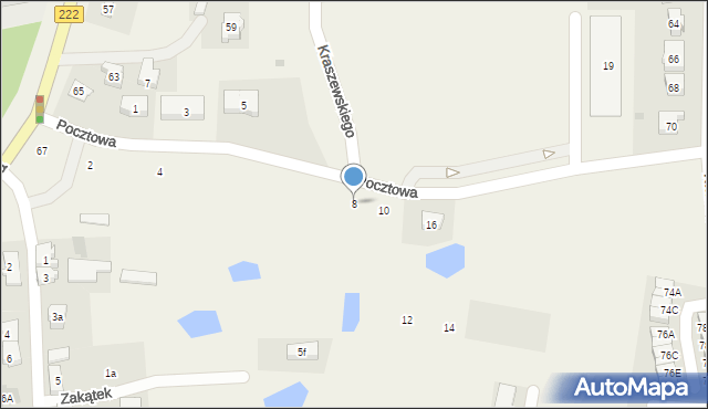 Straszyn, Pocztowa, 8, mapa Straszyn