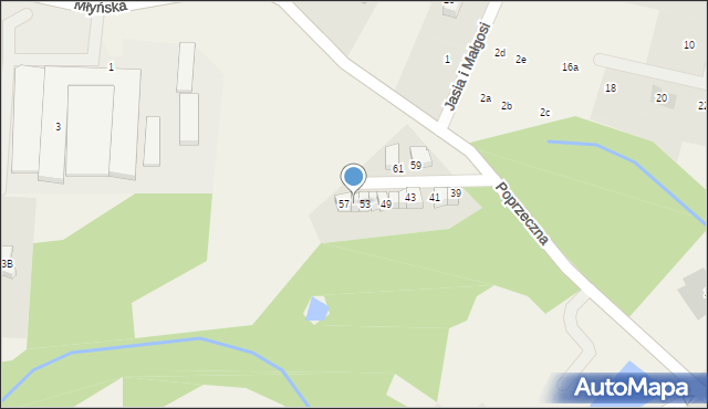 Straszyn, Poprzeczna, 55, mapa Straszyn