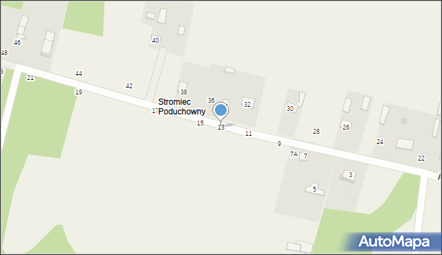 Stromiec, Poświętna, 13, mapa Stromiec