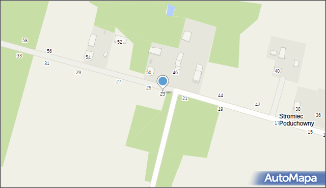 Stromiec, Poświętna, 23, mapa Stromiec