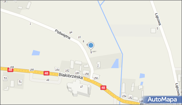 Stromiec, Poświętna, 4, mapa Stromiec