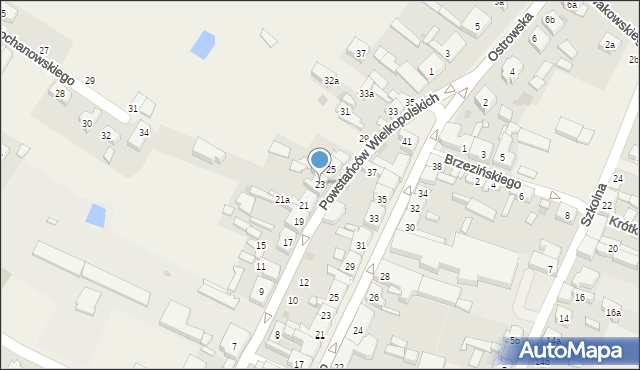 Strzałkowo, Powstańców Wielkopolskich, 23, mapa Strzałkowo