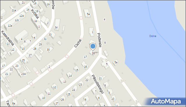 Strzelce Krajeńskie, Popiełuszki Jerzego, bł. ks., 18, mapa Strzelce Krajeńskie