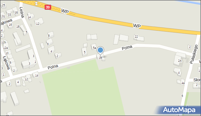 Strzelin, Polna, 16, mapa Strzelin
