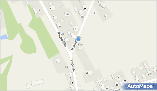 Strzyżowice, Podwale, 2, mapa Strzyżowice