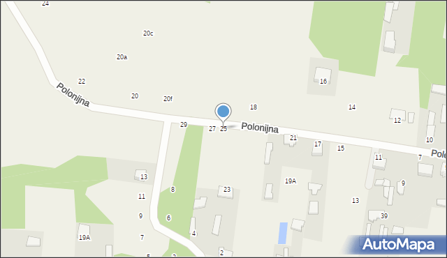 Studzianki, Polonijna, 25, mapa Studzianki