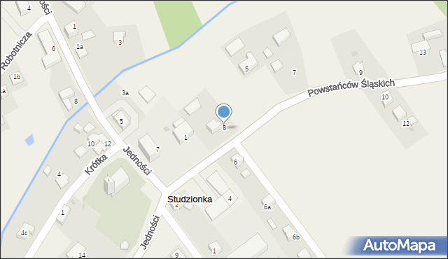 Studzionka, Powstańców Śląskich, 3, mapa Studzionka