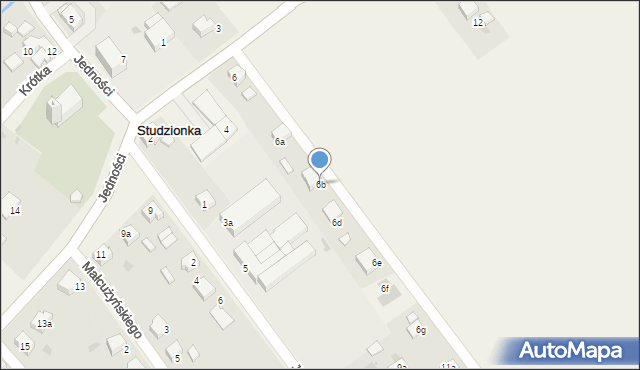 Studzionka, Powstańców Śląskich, 6b, mapa Studzionka