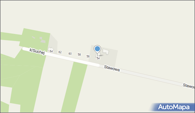 Sucha, Podchybie, 5, mapa Sucha