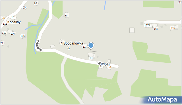 Sucha Beskidzka, Podksięże, 28, mapa Sucha Beskidzka