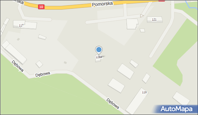 Suchań, Pomorska, 119A, mapa Suchań