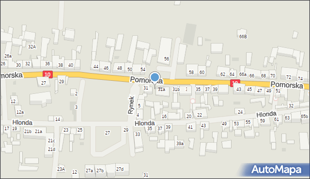 Suchań, Pomorska, 31c, mapa Suchań