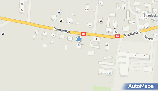 Suchań, Pomorska, 7b, mapa Suchań