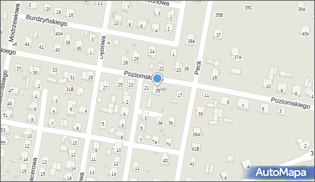 Suchedniów, Poziomskiego, dr., 19, mapa Suchedniów