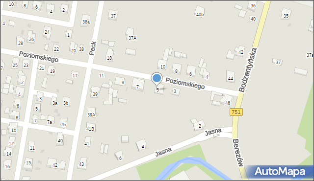 Suchedniów, Poziomskiego, dr., 5, mapa Suchedniów