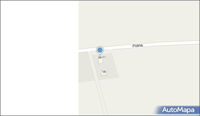 Suchy Dąb, Polna, 9A, mapa Suchy Dąb