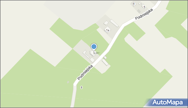 Suchynia, Podmiejska, 7, mapa Suchynia