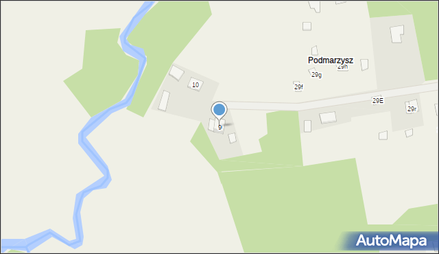 Suków, Podmarzysz, 9, mapa Suków