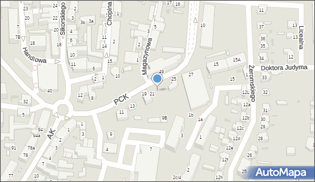 Sulechów, Polskiego Czerwonego Krzyża, 23, mapa Sulechów