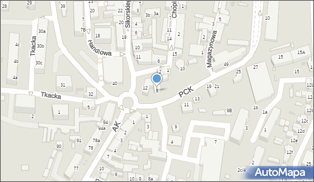 Sulechów, Polskiego Czerwonego Krzyża, 8, mapa Sulechów