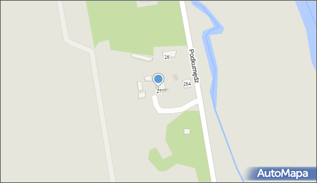 Sulejów, Podkurnędz, 27, mapa Sulejów