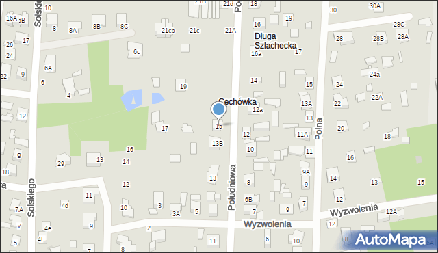 Sulejówek, Południowa, 15, mapa Sulejówek