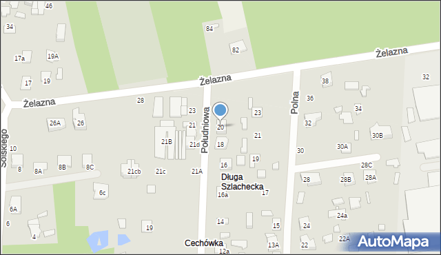 Sulejówek, Południowa, 20, mapa Sulejówek