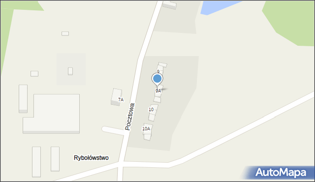 Sulików, Pocztowa, 9A, mapa Sulików