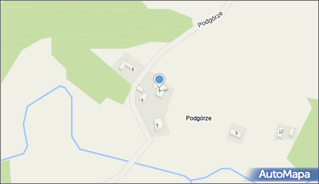 Sulików, Podgórze, 7, mapa Sulików