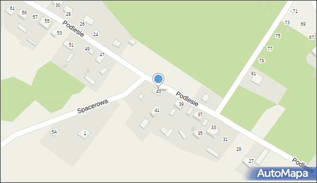 Suliszowice, Podlesie, 5, mapa Suliszowice