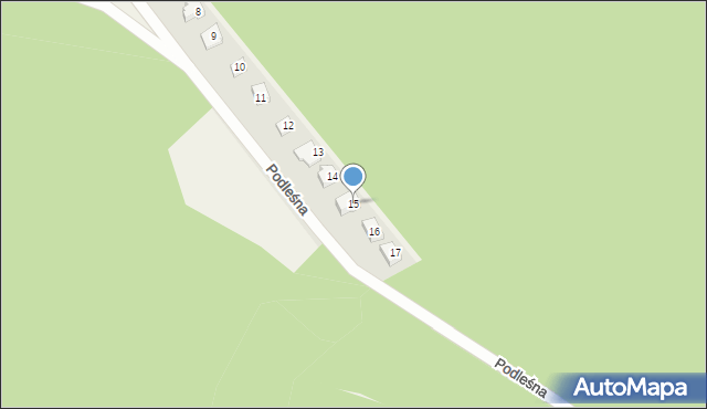 Supraśl, Podleśna, 15, mapa Supraśl