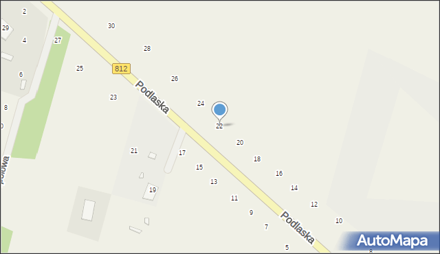 Suszno, Podlaska, 22, mapa Suszno