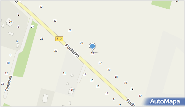 Suszno, Podlaska, 24, mapa Suszno